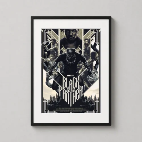 Black Panther Mondo Matt Taylor Marvel Illustrated Movie Poster