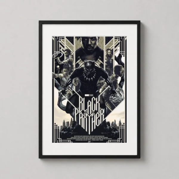 Black Panther Mondo Matt Taylor Marvel Movie Illustration Movie Poster