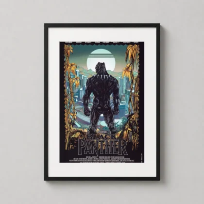 Black Panther Denys Cowan Mondo Art - movie poster from MerchFuse