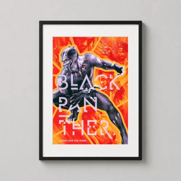 Black Panther Martin Ansin Mondo Art, Marvel Movie Poster