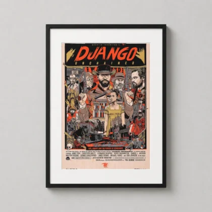 Quentin Tarantinos Django Unchained Tyler - movie poster from MerchFuse