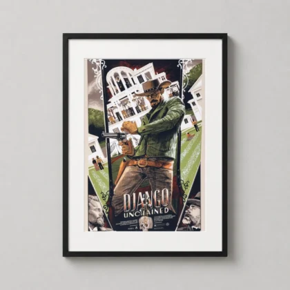 Django Unchained Mondo Poster Rich - movie poster from MerchFuse