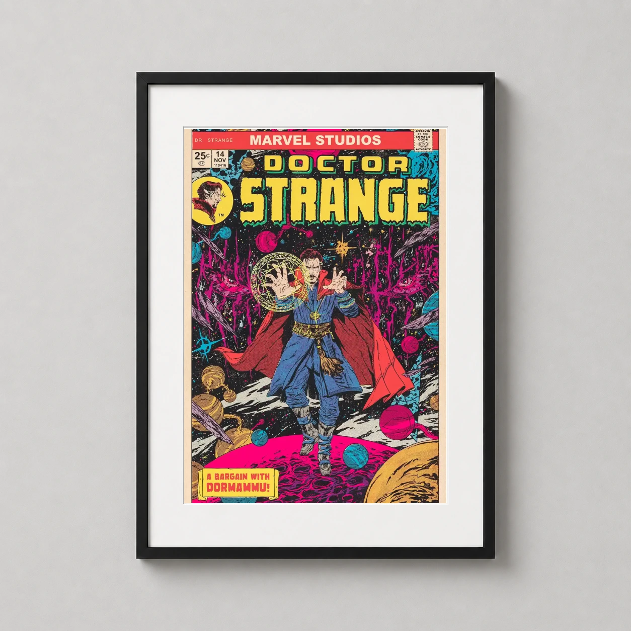 Doctor Strange — retro-styled Doctor Strange comic cover art featuring Stephen Strange