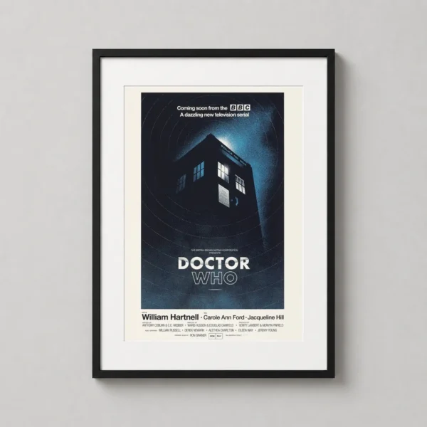 Doctor Who TARDIS Olly Moss Mondo Retro Sci-Fi Movie Poster