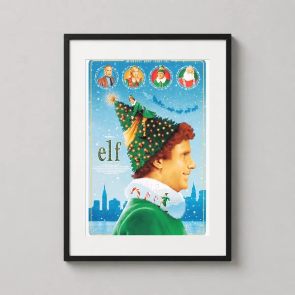 Elf Buddy the Elf Adam Rabalais Edition Movie Poster