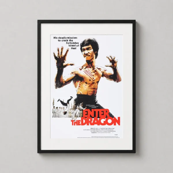Bruce Lee Enter the Dragon Mondo by Jock Movie Poster