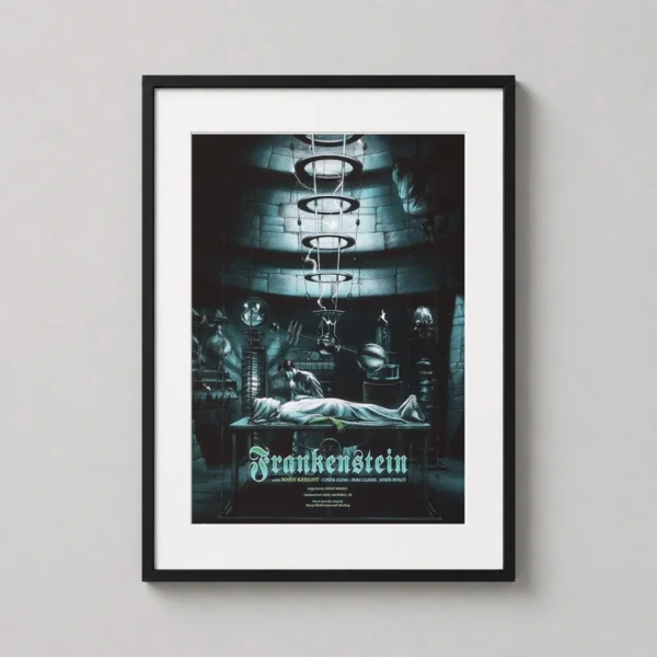 Frankenstein 1931 Jonathan Burton Mondo Cinema Movie Poster