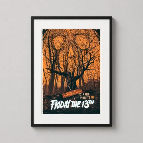 Friday the 13th Camp Crystal Lake Skull Tree Movie Poster