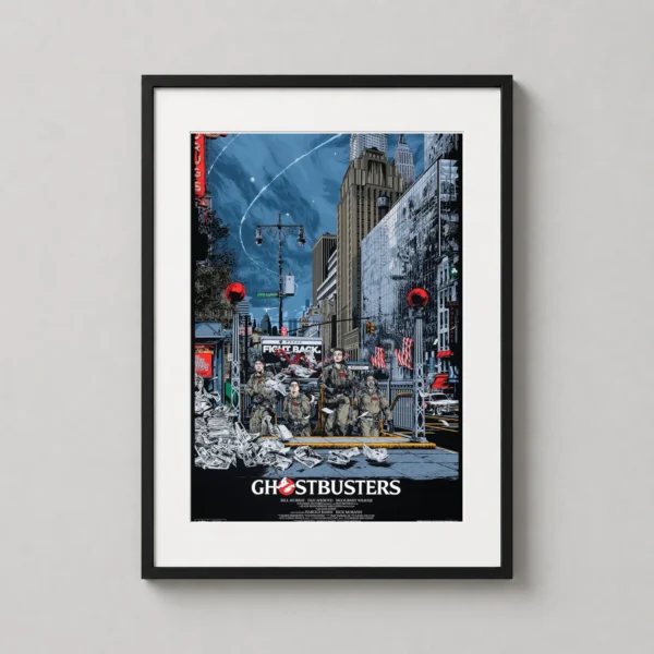 Ghostbusters NYC Subway Entrance Mondo Movie Poster