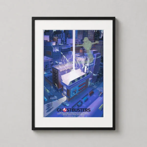 Ghostbusters Hook and Ladder Firehouse, Laurent Durieux Movie Poster