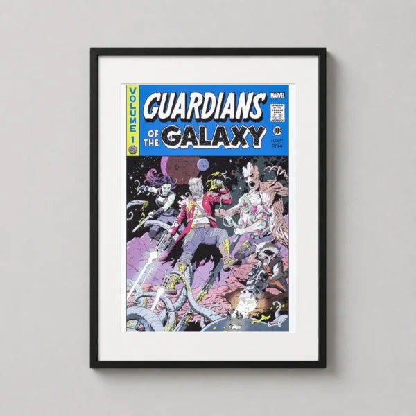 Guardians of the Galaxy Vol. 1 Comic Style Paolo Rivera Movie Poster