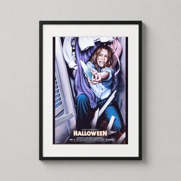 Laurie Strode Halloween Closet Scene Jason Edmiston Mondo Movie Poster
