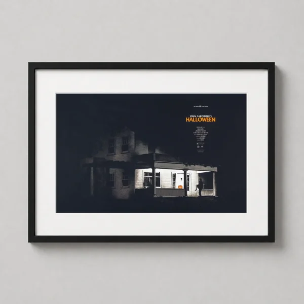 John Carpenter's Halloween Myers House Illustration Movie Poster