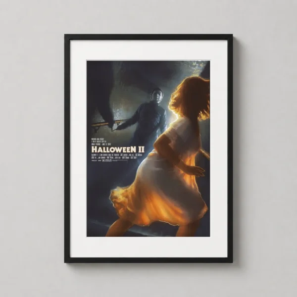 Halloween II 1981 Bottleneck Variant Slasher Movie Poster