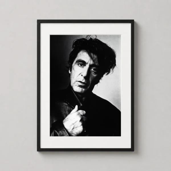 Al Pacino 1995 New York Portrait, Black and White Photography Print