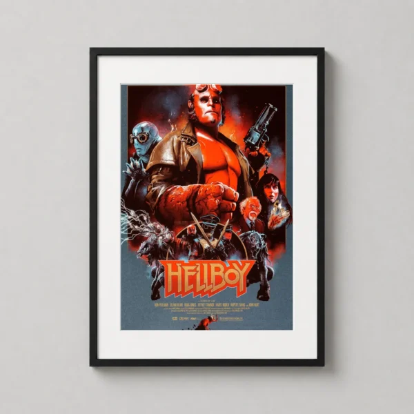 Hellboy 2004 Movie Illustration by Vance Kelly Movie Poster