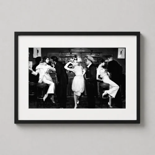 Audrey Hepburn at Maxim's Paris with Art Buchwald, Fashion Photography Print