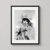 Audrey Hepburn Eliza Doolittle Ruffled Fashion Portrait Photography Print
