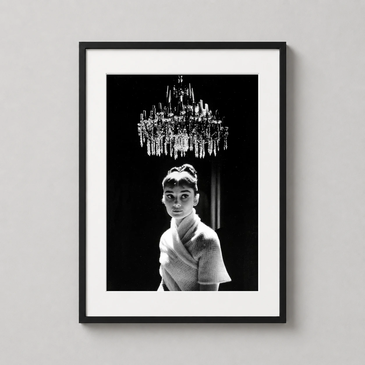 Audrey Hepburn As Natasha — audrey Hepburn stars as Natasha Rostova beneath a glittering crystal