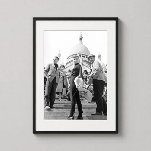 Audrey Hepburn Funny Face Paris Sacre-Coeur Film Photo Photography Print