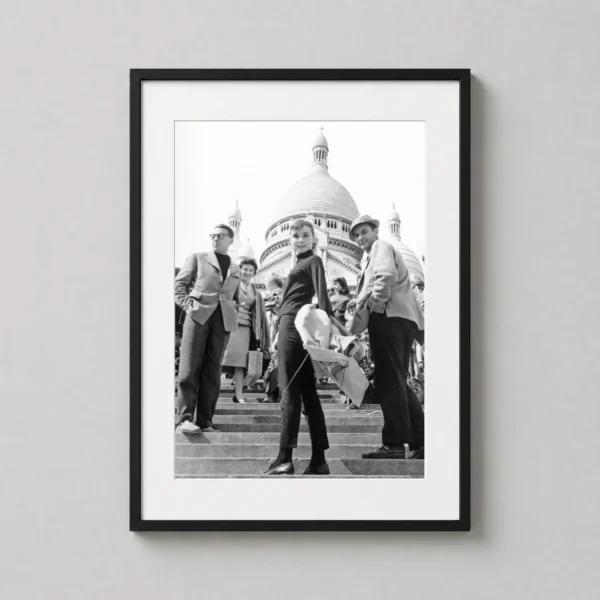 Audrey Hepburn Funny Face Paris Sacre-Coeur Film Photo Photography Print