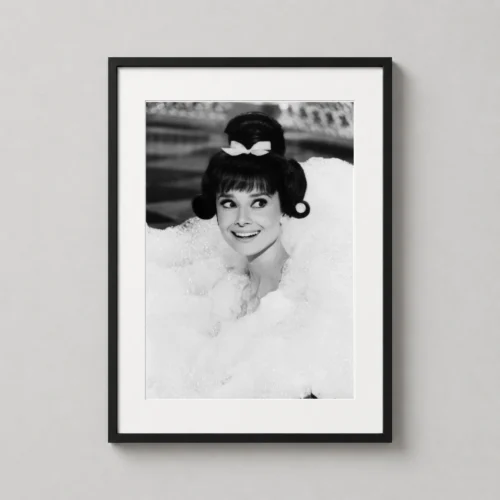 Audrey Hepburn in Bubbles Classic Hollywood Photography Print