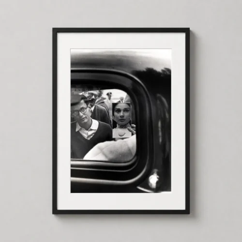 Audrey Hepburn and Richard Avedon Mirror Reflection Photography Print