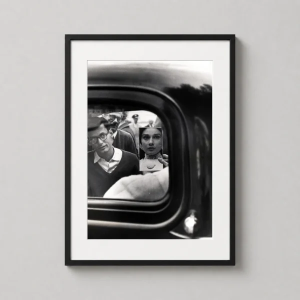 Audrey Hepburn and Richard Avedon Mirror Reflection Photography Print