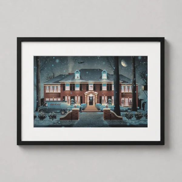 Home Alone McCallister House by DKNG Mondo Christmas Movie Poster