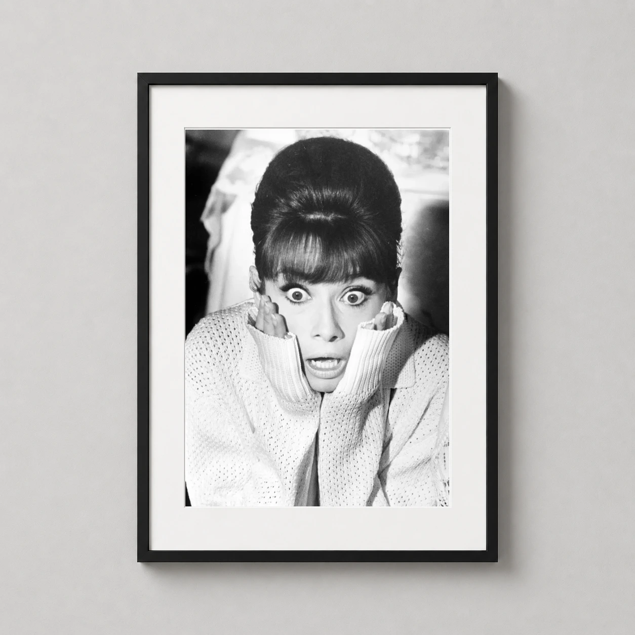 Audrey Hepburn Paris When — high-contrast black and white photography of Audrey Hepburn in a