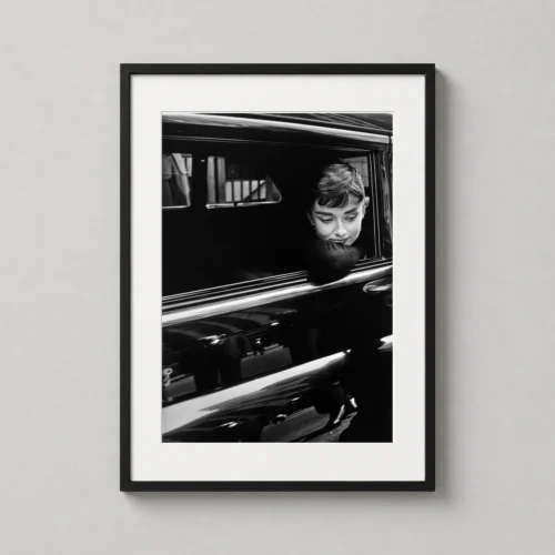 Audrey Hepburn Sabrina 1953 Car Window Photography Print