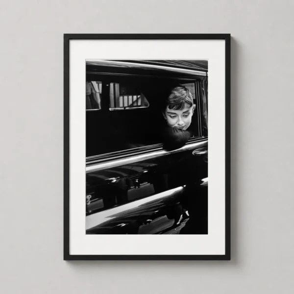 Audrey Hepburn Sabrina 1953 Car Window Photography Print