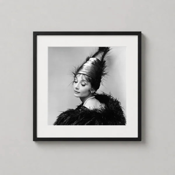 Audrey Hepburn 1963 Archival Fashion Portrait Photography Print