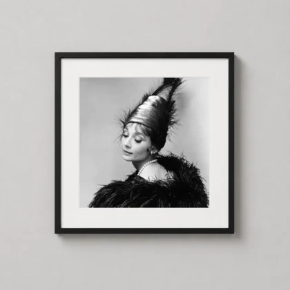 Audrey Hepburn 1963 Publicity Portrait wall print with character-driven focal presence by MerchFuse