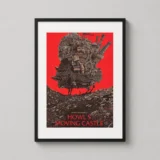 Howl's Moving Castle Olly Moss Mondo Style Anime Movie Poster