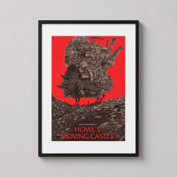 Howl's Moving Castle Olly Moss Mondo Style Anime Movie Poster