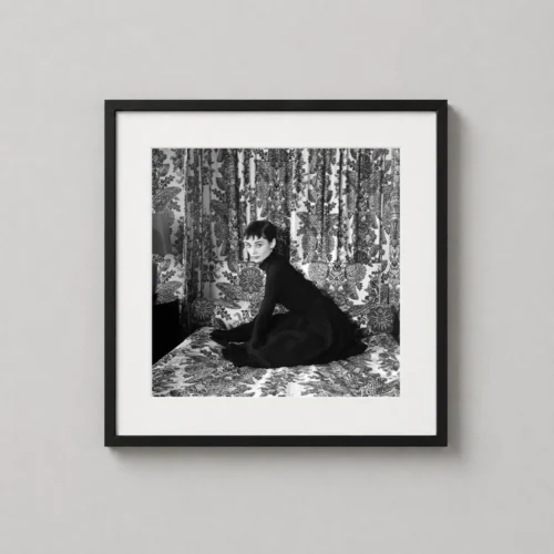 Audrey Hepburn March 1954, Monochrome Photography Print