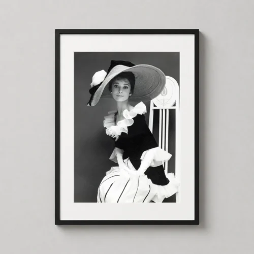 Audrey Hepburn My Fair Lady Ascot Portrait Vintage Photography Print