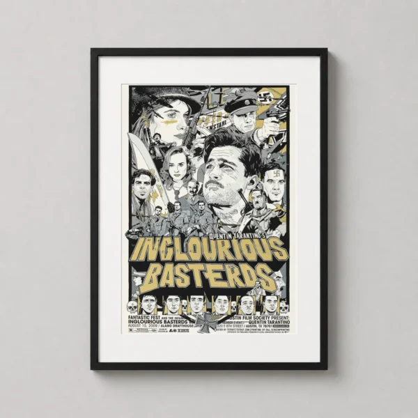 Quentin Tarantino Inglourious Basterds Tyler Stout Movie Poster
