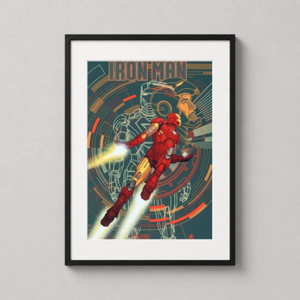 Iron Man Tony Stark Mondo Kevin Tong Suit Design Movie Poster