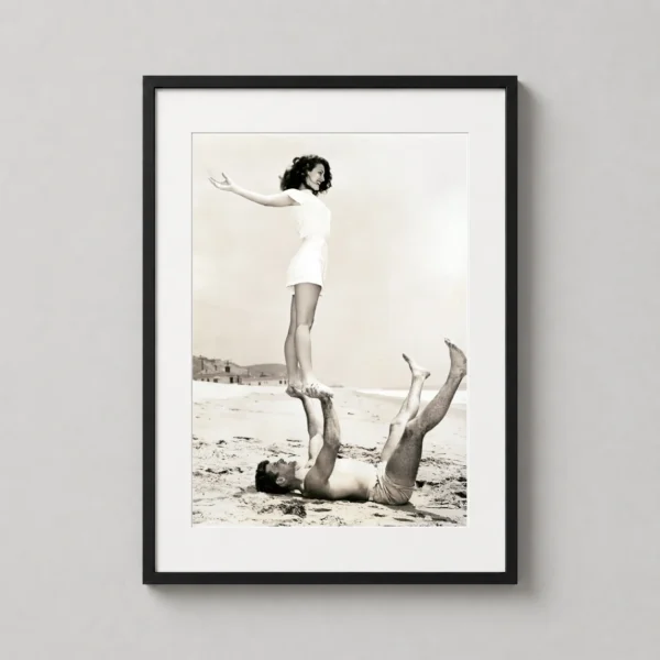 Ava Gardner & Burt Lancaster The Killers Beach Photography Print