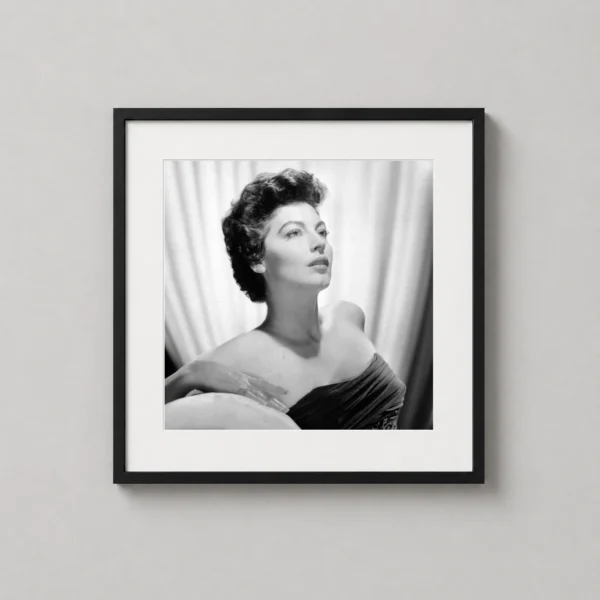 Ava Gardner by Virgil Apger MGM 1952 Black and White Photo Print