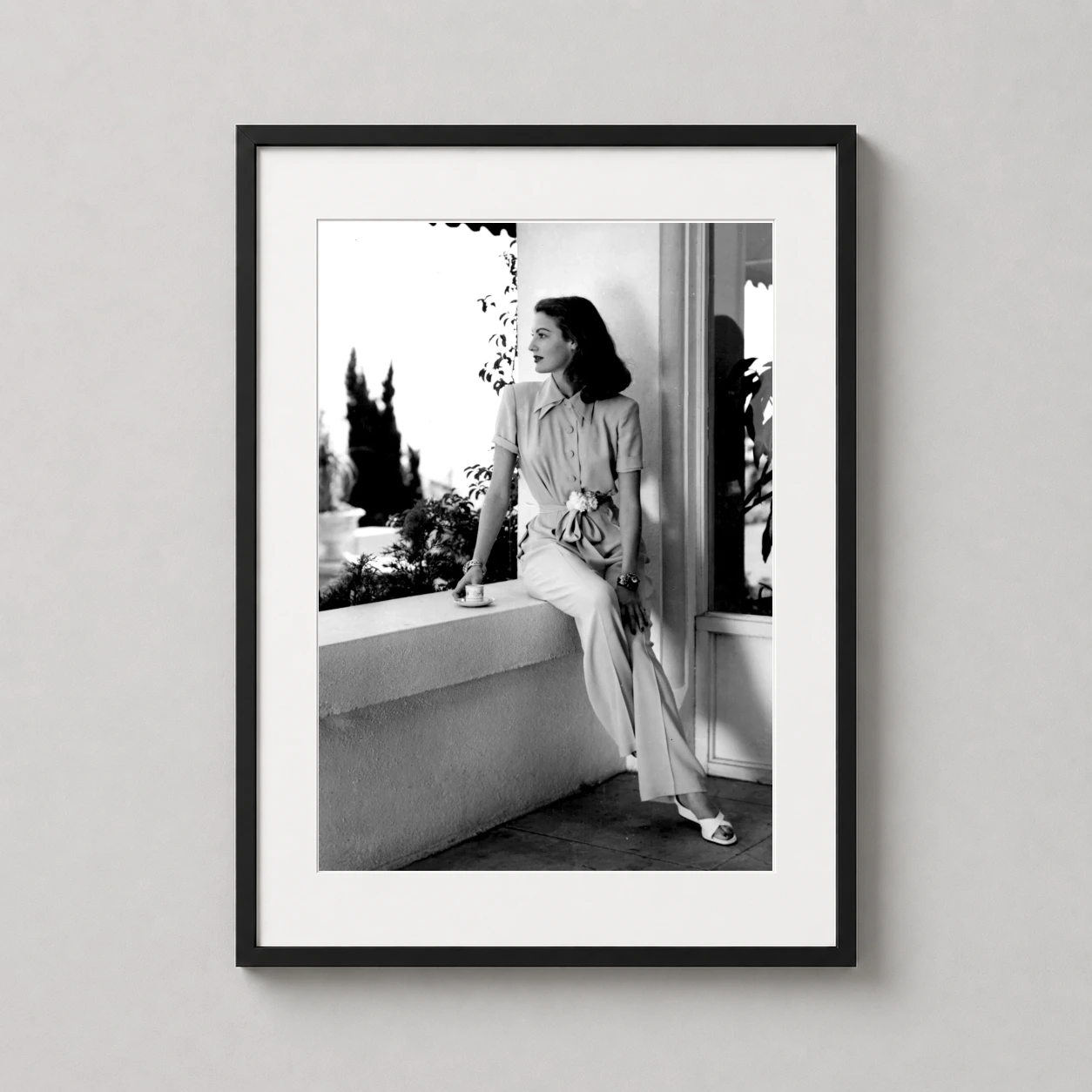 Ava Gardner Harper's Bazaar — black and white photograph of Ava Gardner from a Harper's Bazaar shoot