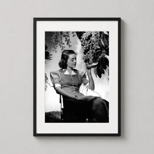 Bette Davis Garden Portrait by George Hurrell Photography Print