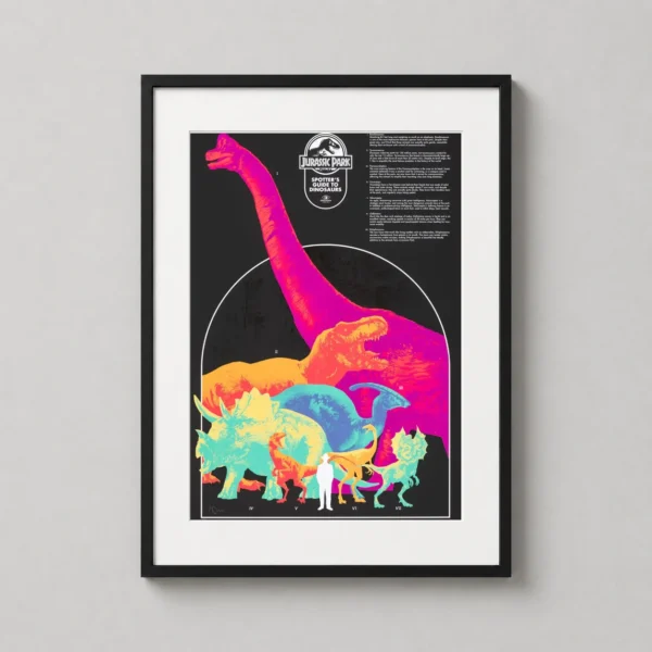 Jurassic Park Spotter's Guide to Dinosaurs Mondo Movie Poster