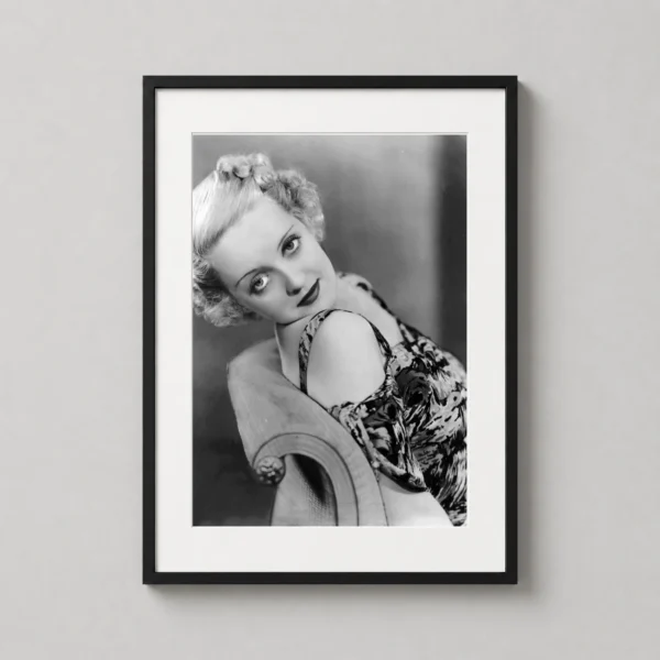 Bette Davis Early 1930s Warner Brothers Studio Portrait Print Photography Print