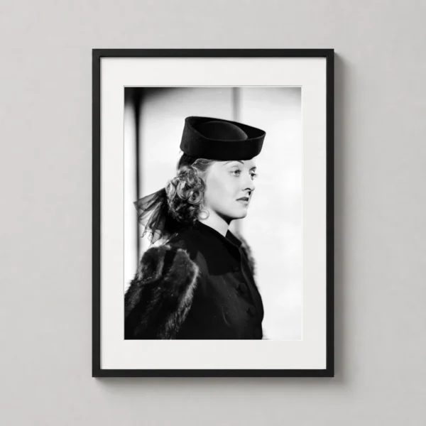 Bette Davis 1939 Warner Brothers Profile Portrait Photography Print