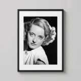 Bette Davis 1930s Warner Brothers Portrait, Black and White Photography Print