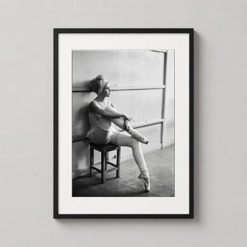 Brigitte Bardot Ballet Studio 1961 Black and White Photography Print