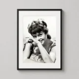 Brigitte Bardot Smiling Portrait, Classic Hollywood Photography Print